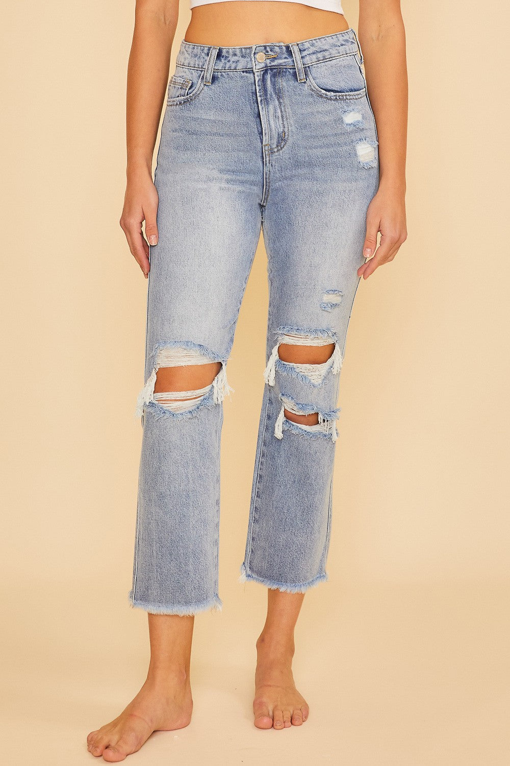 High Rise Straight Jean