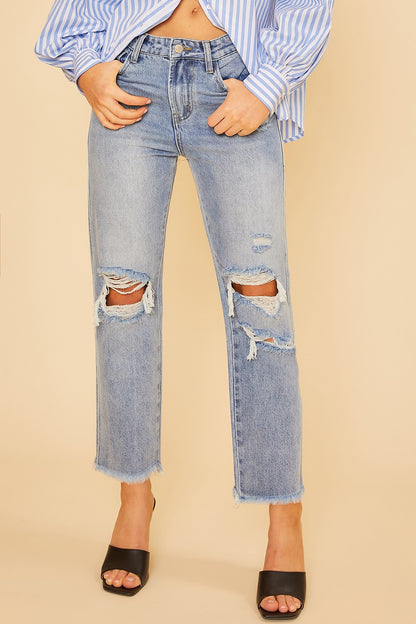 High Rise Straight Jean