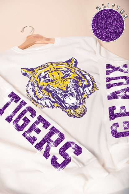 Geaux Tigers Graphic Oversized Sweatshirt